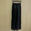 Pantalones Deportivos Ligeros de Tenis de Verano para Mujer, Cintura Media-Alta, Pierna Ancha, Adelgazantes, Caída Suelta, Delgados, Secado Rápido, Transpirables, Doble Capa