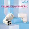 Mini Cotovelo de Ângulo Reto Rosqueado KJL03 / 23/04/06-M3 / M5 / M6 / 01S Conector de Plugue Rápido Pneumático