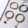 Sândalo verde ébano jacarandá DIY pulseira de círculo único homens e mulheres contas de rosário joias decorativas fabricantes de pulseiras atacado