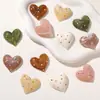 Adorno Adhesivo de Resina con Corazón de Amor Degradado Semitransparente de Lunares de Colores para Pendientes DIY Accesorios para el Cabello Accesorios para Crocs