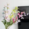 Flores Artificiales de Jazmín para Boda, Hotel, Decoración Interior del Hogar, Mesa, Flores Falsas, Comercio Exterior Transfronterizo, Venta al por Mayor de Fábrica de Flores