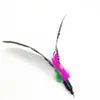 Varita Juguete para Gatos con Plumas de Colores, Cabeza de Repuesto, Pájaro Grande, Gato, Perla Transfronteriza, Sonido de Campana, Juguete para Gatos, Venta al por Mayor