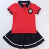 Traje de Verano para Jardín de Infancia Uniforme de Escuela Primaria Traje de Dos Piezas para Maestro de Clase Traje de Manga Corta para Hermanos Hermanas