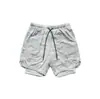 Pantalones Cortos Deportivos Casuales para Hombre de Fábrica con Stock Transfronterizo para Exteriores Baloncesto Dos en Uno Playa Correr Pantalones Cortos de Cinco Puntos