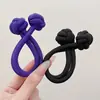 Gomas de Pelo de Botones de Colores para Niñas, Bandas Elásticas de Alta Elasticidad para Niñas, Herramienta para Fijar Coletas, Cuerda de Pelo Engrosada Accesorio para el Cabello