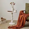Mesa lateral simples para sala de estar, mesa de cabeceira em arte de ferro, pequena mesa redonda para varanda, armário lateral de sofá, pequena mesa de centro criativa para uso doméstico