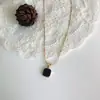 Colar geométrico quadrado simples de temperamento coreano feminino ins vento frio pingente de gota pequena corrente de clavícula atacado