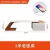 Escritorio ejecutivo lacado de alta gama, escritorio moderno simple para oficina de CEO, elegante escritorio y silla individual para gerente supervisor, creativo