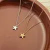 Collar Personalizado Europeo y Americano Transfronterizo Moda Estrella Metal Estilo Simple Versátil Lujo Ligero Nicho Cadena de Clavícula Modelo de Mujer