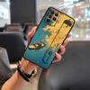Adecuado para Funda de Teléfono Móvil Oppo, Estilo Chino Creativo Textura Refrigerante, Hombres y Mujeres Maduros, Soporte Plegable con Correa de Muñeca Personalizada