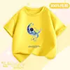 Camiseta de Manga Corta de Moda para Bebés Niños, Ropa de Algodón Holgada de Verano para Niños