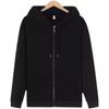 Cárdigan con cremallera con capucha para otoño e invierno 2024, suéter de moda coreana casual holgado de terciopelo grueso y cálido, chaqueta abrigo para hombre
