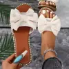 Sandalias Planas de Color Sólido Ligeras de Tela Transfronterizas Europeas y Americanas Chanclas Chanclas de una Tira con Pedrería para Mujer Uso en Exteriores Venta al por Mayor Tallas Grandes
