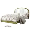 Cama tapizada de tela retro de lujo ligero cama doble de dopamina estilo creativo crema cama doble de tela Mozambique 1.5m