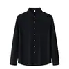 Listras em camadas/camisa sem costura/antibacteriana 7A/40D/220G respirável e confortável roupa de trabalho/camisa cultural/casual de negócios