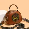 Bolsa feminina transfronteiriça, luxo leve vintage com toque de alta qualidade, bolsa de mão com estampa em relevo, grande capacidade, versátil para o dia a dia, bolsa de ombro e transversal