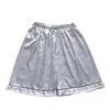 Bata ligera de verano para hombre, pijama de seda helada, bata de baño de manga tres cuartos, ropa de casa de seda holgada estilo coreano, adecuada para primavera y otoño, talla grande