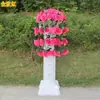 Nuevo guía de camino de flor de carretera de 42 cabezas columna romana de boda guía de camino columna romana de plástico estilo boda cesta de flores para celebración de inauguración