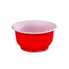 Venta al por mayor de fábrica tazón de plástico desechable grueso Rojo tazón de cena tazón festivo vajilla para el hogar tazón de boda juego de palillos Año Nuevo