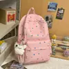 Mochila escolar grande de estilo japonés transfronteriza para niñas, linda y fresca, mochila casual con estampado de estrellas para niñas jóvenes