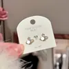 Brincos Galáxia com Toque de Luxo Leve e de Alta Qualidade, Brincos de Zircônia, Modernos, Exquisitos, Compactos, Versáteis, Brincos de Prata S925 com Agulha Saturno