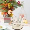 Tarjeta de lugar digital redonda de madera engrosada para boda número de mesa de boda tarjeta de mesa tarjeta de asiento tarjeta de asiento placa de número de asiento