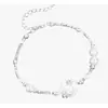 Collar colgante de paz de ginkgo de plata pura S925 pulsera de plata fragmentada, versátil, moderno, estilo chino nuevo, pulsera de diseño de moda de alta gama para mujer