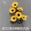 Flores de Casamento Amarelas Falsas Flores para Caminho de Palco Arranjo de Noivado Flores de Chão Decoração de Casa Enfeites de Flores Artificiais