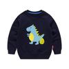 Roupa Infantil Moletom Outono 2025 Novo Moletom Infantil para Meninos Tamanho Pequeno e Médio Moda Popular Algodão Moletom Infantil Estampado