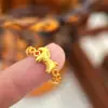Anillo del Zodiaco Caballo 2026 Chapado en Oro Vietnamita Ángel Guardián del Año del Caballo Anillo de Moneda de Cobre Caballo Pequeño Regalo