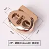 Hebilla de Resorte Metálica Hebilla de Cuerda de Doble Agujero Hebilla de Ajuste Hebilla Redonda de Aleación Accesorios Hebilla Elástica de un Agujero Hebilla de Nariz de Cerdo Mina Terrestre