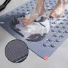 Alfombrilla Antideslizante para Baño de PVC - Alfombra Rectangular para Ducha con Puntos de Masaje, Grosor de 0.8 cm con Patrón de Puntos para la Seguridad del Baño