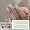 Adesivos para Manicure em Gel Sem Luz de 14 Dedos Popular na Temu Transfronteiriça Adesivos de Unha à Prova d'Água de Longa Duração