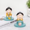 Adorno de Soporte para Teléfono Estilo Antiguo Tang Xiaoyuan, Linda Decoración de Escritorio, Soporte Perezoso para Ver Series, Regalo Cultural y Creativo para Niñas
