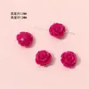 12mm Colorido Botão de Rosa Rosa Claro Contas DIY Material para Acessórios de Joias de Orelha Colar Pulseira