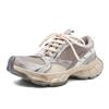 Edição Couro de Vaca ~ Explosões Paris Couro Pés Antigos Grampeador Calcanhar Pequeno Torre Sapatos Femininos Base Grossa Casual Esportes Sapatos Femininos