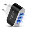 Cargador Múltiple USB Candy 3 Puertos 5V/2A Luz Led Inteligente Emisora de Luz Múltiples Puertos USB Portátil Cabezal de Carga para Viaje