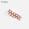 Novo Prendedor de Cabelo Colorido com Bolinhas Onduladas Wjia Moda Presilha Bico de Pato Estilo Simples Japonês Prendedor de Franja Feminino Acessório de Cabelo