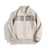 Jaqueta baseball estilo americano para homens, nova jaqueta de couro com estampa de letras outono high-street, de alta qualidade, estilosa, de corte solto, peça de outer wear