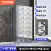 Armario de personal de acero inoxidable, armario de almacenamiento con tapa inclinada para taller libre de polvo, zapatero multi-puerta y armario para vestidor, personalizable