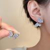 Lujo Ligero Zircón Mariposa Plato Incienso Mosquitos Clip para Oreja Sin Agujeros en la Oreja Diseño Nicho Aretes Únicos Avanzados Aretes Femeninos de Fábrica