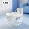 Dispensador de água automático inteligente sem fio de longa duração para gatos com recurso de água corrente ajustável em três níveis