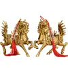 Venta al por mayor de fábrica Latón Diamante Qilin Calabaza Exquisito Fuego Qilin Hogar Empresa Artesanías Adornos Adornos