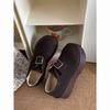 Zapatos Jin Mi Fashion Burken Zapatos de Mujer Otoño e Invierno 2024 Nuevo Maomao Petite Suela Gruesa Forro Polar Zapatos de Algodón Burken para Mujer
