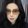 Gafas de Media Montura de Moda que Cambian de Color para un Look Natural, Alto Valor Estético, Hacen que el Rostro Parezca Más Pequeño, Las Monturas se Pueden Personalizar con Lentes Graduados, Bloqueo de Luz Azul, Gafas para Miopía J