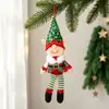 Novas decorações de Natal transfronteiriças boneco elfo de desenho animado pingente Ornamentos de boneco de desenho animado Vestir de árvore de Natal