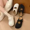 Zapatos Mary Jane Retro de Lunares para Mujer Primavera/Verano 2026 Pantuflas Súper Elegantes de Talla Pequeña Zapatos Birkenstock de Plataforma con Suela Gruesa