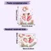 Comércio Exterior Flores de Balão Princesa Dançante Quarto Sala de Estar Dormitório Decoração de Casa Adesivos de Parede Autoadesivo Atacado Transfronteiriço