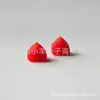 Tapones para los oídos en forma de corazón, Tapones para los oídos en forma de estrella de cinco puntas, Tapones rojos, Almohadillas traseras para los oídos en forma de corazón de durazno, Joyería de resina