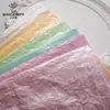Papel de Pera Perlado de Pensamiento de Siete Colores Engrosado 35g Impermeable Forro para Envolver Flores Papel Plisado para Envolver Flores Papel de Envolver Flores Floristería